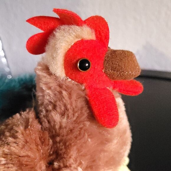 Aurora Cocky Rooster Plush Stuffed Animal Blue & Green Tail 2019. - Picture 7 of 10
